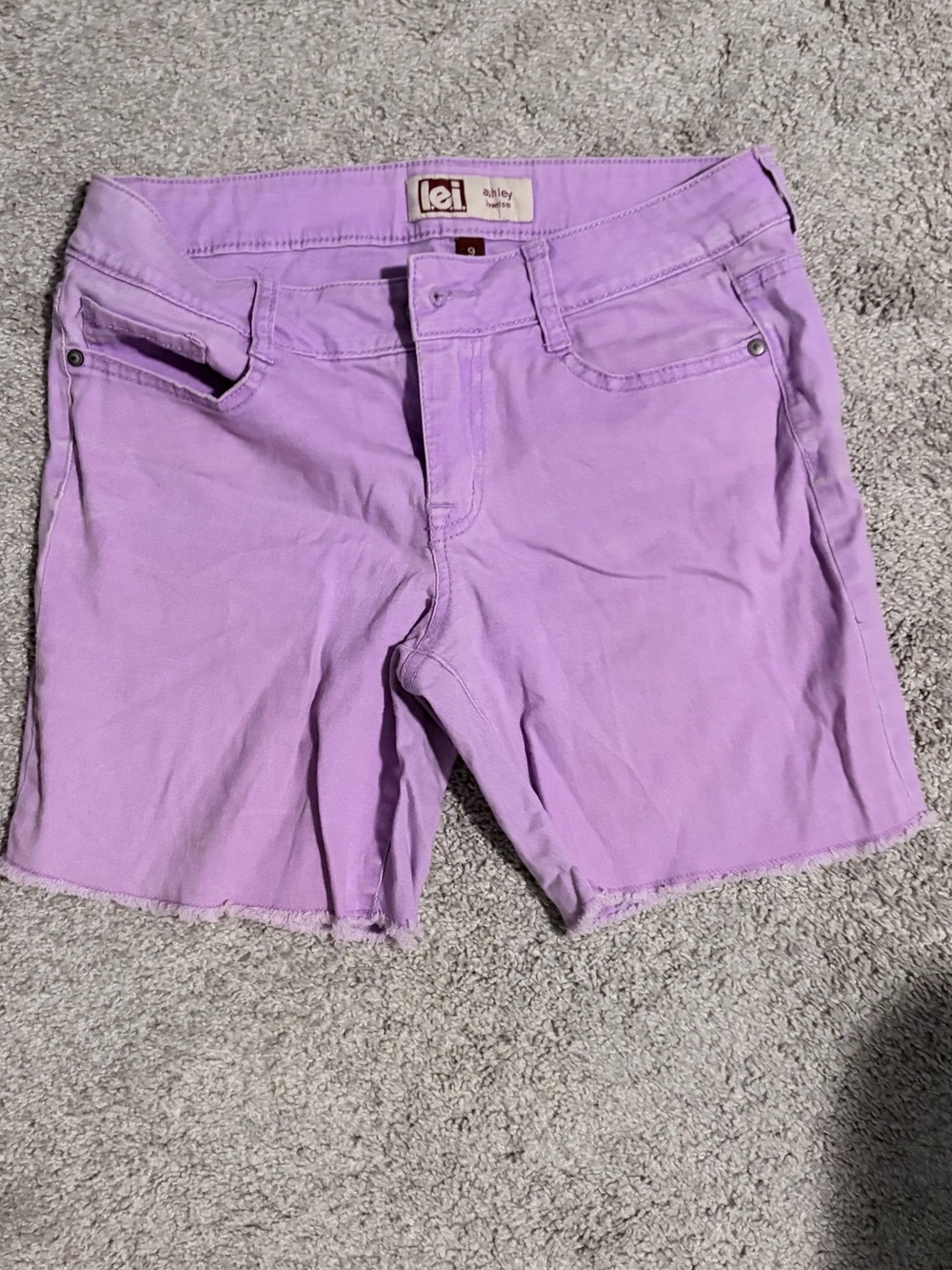 lei Lavender Denim Jean Shorts